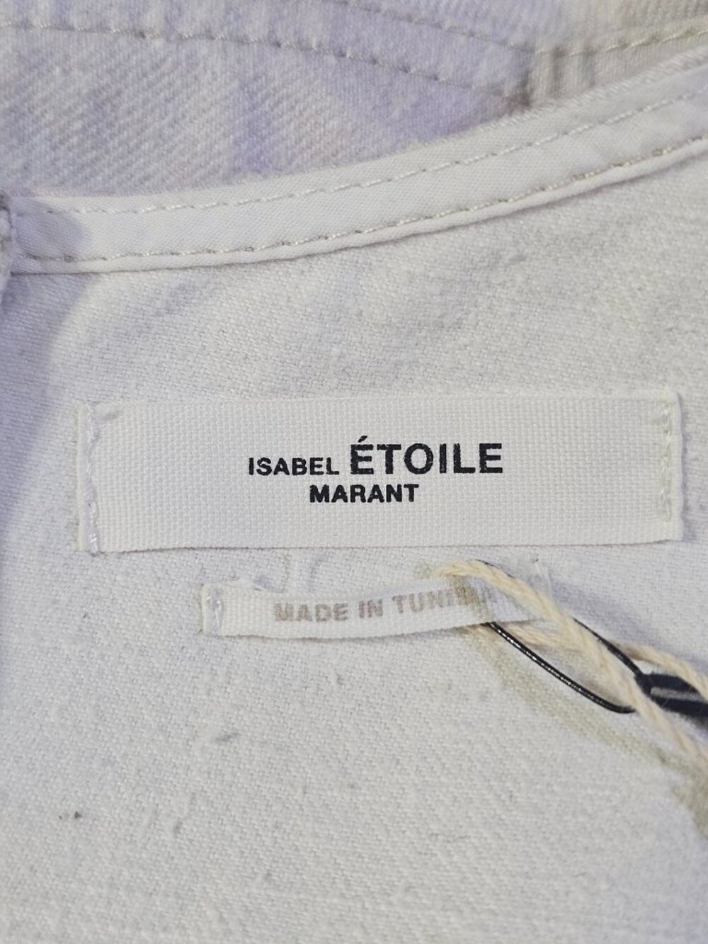 NWT Isabel Marant Étoile Robe Lacanau Women's Tie-Dye Denim Mini Dress Sz 8 3638 - Picture 7 of 15